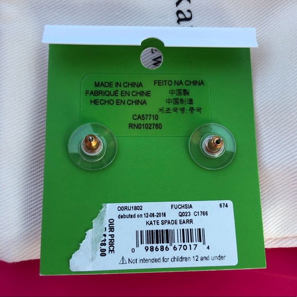 NWT Kate Spade earrings - Picture 3 of 3
